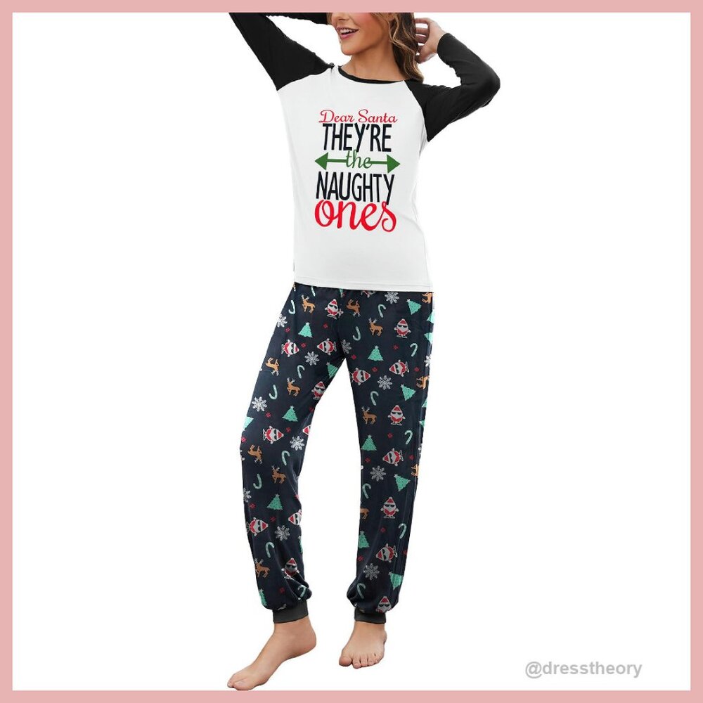 Women's Soft Long Sleeve Pajama Set Christmas Sleepwear Cozy